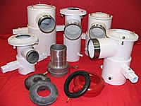 Water Divertors for Drilling; various sizes displayed